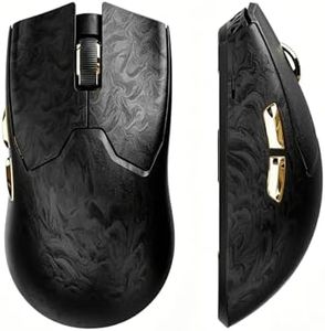 EWEADN Z7 Carbon Fiber Shell Wireless Gaming Mouse with 42000 DPI, PAW3950 Sensor, Kailh Optical Switch, Ergonomic 52g Lightweight, 8k Polling Dual-Mode (Wired/2.4GHz), Up to 300 Hr Battery, Black