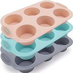 Silicone Muffin Pan - 6-Cavity Nons