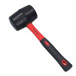 Toolzone 32Oz Rubber Mallet Fibre Handle Red and Black