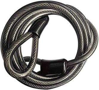 Chain Locks, Bicycle Cable Locks, Safety Cables, Vinyl Braided Steel Wire Sealed Ends with Loops, for Bicycles, Motorcycles, Ships, ladders, Doors, Lawn mowers and Equipment Lock Accessory Kits