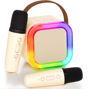 Ankuka Karaoke Machine – Pink Portable Bluetooth Speaker