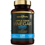 Apple Cider Vinegar | High Strength 1000mg Capsules with Turmeric, Ginger and Black Pepper (120 Capsules) Made in Great Britain by Apex Vitality