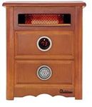 Dr Infrared Heater DR-999 Advanced Dual Heating System with Nightstand Design, Furniture-Grade Cabinet Portable Infrared Space Heater, Remote Control, 1500-Watt