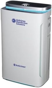 ANTICIMEX Purificador de Aire con Filtro HEPA, CADR 500 m³/h, Silencioso por debajo de 62dB, Carbón Activado, Neutralizador y Eliminador de Olores, Tecnología SMART con UV Antiácaros, Monitor LED