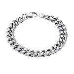 PROSTEEL Steel Bracelet for Men 9mm 19CM Short Cuban Link Bracelet Stainless Wrist Chain