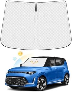 Canvcle Windshield Sun Shade for 2020-2024 2025 Kia Soul Accessories Thicken 6-Layer Front Window Sunshade Cover Sun Visor Protector Foldable Block UV Rays Keep Vehicle Cool