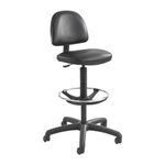 Safco Products Precision Vinyl Extended Height Chair with Footring, 3406BL