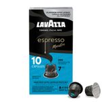 Lavazza Espresso Maestro DEK Medium Roast Coffee Capsules Compatible with Nespresso Original Machines, Round and well-balanced espresso, notes of dried fruit, light chocolate aftertaste (10 pack)