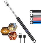 Upgraded Rechargeable Electric Gas Lighter for Kitchen Cooking Gas Stove Candles BBQ Pooja, 360° Flexible Neck Arc Lighter Plasma Flameless Windproof USB Lighter - 400 Uses in Single Charge