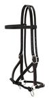 Weaver Leather Justin Dunn Bitless Bridle, Black, 3/4" Average