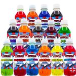 ToppDogz Slush Puppy Machine Compatible Snowcone Syrup Big party Pack 15 x 250ml Snow Cone Slushie slushy shave ice