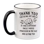 Funny Uncle Coffee Mug Uncle Coffee Mugs from Niece Nephew Kids Coffee Cup 11oz