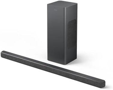Philips TAB6309 Soundbar 2.1 with Wireless Subwoofer and Immersive DTS Virtual:X Audio Technology - 320W Max Power, Deep Bass, Bluetooth 5.4, Four EQ Modes, HDMI ARC and USB connectivity - Dark Grey