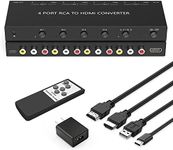 4Port AV to HDMI Converter, RCA/Com