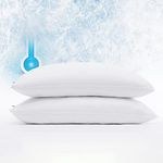 Serta Power Chill Cooling Pillow Protectors, Stain Resistant and Zippered Pillow Protector, Protects Pillow from Dust and Dirt, King, White, 2 Count ( Pack of 1)