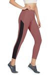 Mehrang Women Slim Fit High Waist Gym Workout Tights with 4 Ways Stretchable Scoot Proof Yoga Leggings (in, Alpha, M, Regular, Moove)