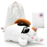 Weighted Stuffed Animal - 20" | 5 lbs - Large Cat Stuffed Animal for Anxiety - Microwavable Weighted Plush Animals for Adults & Kids - Cat Stuffed Animal - Calico Cat Plush