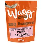 Wagg BBQ Bangers Pork Sausages Dog Treats 125g (Pack of 7) - Oven Baked