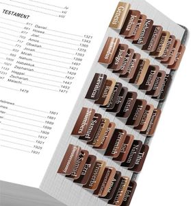 GOTIDEAL Bible Tabs-90 Tabs, Plastic Laminated Bible Tabs for Men, Large Print Bible Tabs for Study Bible, Index Tabs for Old and New Testament, Bible Labels Tabs- Earthy Brown