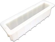 Matin Large Loaf Soap Mold with Stand, Thick Lip Silicon Rectangular Mould DIY Handmade Swirl Making Tools Tall (SSM005)