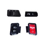 NIKAVI Modular Switches (Pack of 4) 1- Horn Switches 2-Self Start Switch 3-Indicator Switch 4-Dim/Dip Switches for Honda Activa BS6(MS4 + MS6 + MS26 + MS27)