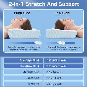 Memory Foam Cervical Pillow – Orthopedic Neck Support