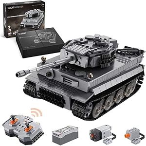 CADA C61071W 925PCS WW2 German Tiger Tank RC Tank Building Blocks Toy Set