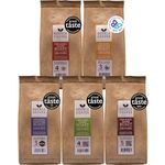 Organic Ground Coffee - Single Origin, Award-Winning Medium & Dark Roast Gift Set by Source Climate Change - Ethically Sourced, Traceable & Freshly Roasted Taste Collection, 4 x 227 Coffee Bags