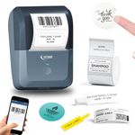 SEZNIK Tej Bluetooth Mini Thermal Label Printer for Business Office Home | Inkless Thermal | Mobile, Desktop Compatible | 58 mm (2 inches) | No Receipt Print | 1 Year Warranty (Tej Label Printer)