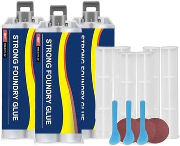 Strong Foundry Glue for Metal, 2025 Enhanced Casting Glue, Professional Grade Adhesive for Metal, Plastic and Steel Crack Repair, DIY Crafts, Cold & Heat Resistant, Quick Fix, Easy to Use (3 Set)