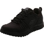 Skechers Men's Escape Plan Trainers, Black Black Leather Mesh Trim Bbk, 10.5 UK