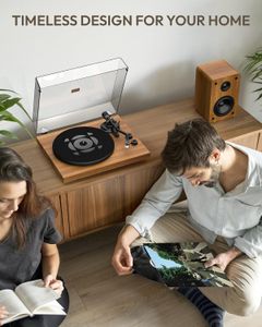 Qlearsoul SoulBox S1 Record Player – Bluetooth Turntable