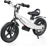 isinwheel SK12 2-in-1 Electric Bike for Kids Ages 3-5, 150W Electric Balance Bike with Swappable Battery, 12-inch Inflatable Tire and Adjustable Seat, Electric Motorcycle for Kids Boys & Girls