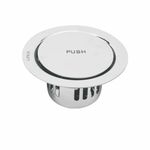 LIPKA Pop-Up Round Flat Cut Floor Drain |304-Grade Stainless Steel |5.5 x 5.5 Inches| with Cockroach Trap & Hole|