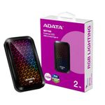 ADATA SE770G 2TB External Solid State Drive/SSD, USB 3.2 Gen 2 with Type-C, Read/Write Speed up to 1000/800 MB/s - ASE770G-2TU32G2-CBK (Black)