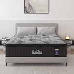 Duchess Double Mattress, Hybrid Mattress with Gel Memory Foam Mattress Pocket Springs Eurotop - High Density Foam Layer - Medium Firm 27CM