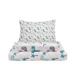 Viviland Kids Dinosaur Twin Single Sheets, Boys Girls Cute Dragon Microfiber Bed Sheets, Soft Non-Slip Kids Twin Single Fitted Sheet