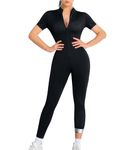 Junlan Sauna Suit Women Full Body Sauna Sweat Suit, Silver, 3XL