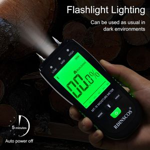 RDINSCOS Wood Moisture Meter – Digital Handheld Humidity Tester