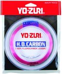 Yo-Zuri H.D. Fluorocarbon Wrist Spool 100-Yard Leader Line, Pink, 30-Pound