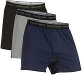 Fishers Finery Mens Tag Less Modal Cotton Microfiber Boxers; 3 Pack (Multi, M)