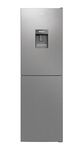 Candy CCT3L517EWSK Low Frost 50/50 Fridge Freezer with Non Plumbed Water Dispenser- Silver - E Rated