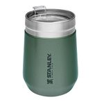 Stanley Go Everyday Tumbler 0.29L - Stainless Steel Travel Mug For Wine, Cocktails, Coffee, Tea - Keeps Cold / Hot For Hours - BPA-Free - Dishwasher Safe - Hammertone Green