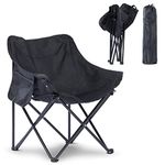 amocane Oversized Portable Sauna Chair, Fast Folding Chair with Carrying Bag for Personal Home Sauna (Black)