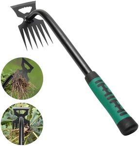Gardening Hand Weeder Tools, Weeding Artifact Uprooting Weeding Tool, Durable Manganese Steel Hand Weeder Tool, Manual Multifunctional Weeders Gardening Tools for Yard and Garden (6 Tines)