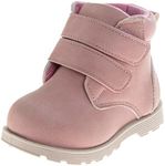 French Toast FT Casual Boots Ankle High Workboot - Trekking Walking Climbing Hiking Boot for Kids - Pink (Size 5 Toddler)
