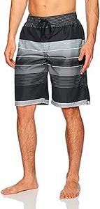 Kanu Surf Flex Mens Swim Trunks Quick-Dry Bathing Suit Men, 9-inch Inseam (Regular & Extended Sizes), Echelon Black, XX-Large