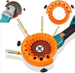 𝐔𝐩𝐠𝐫𝐚𝐝𝐞𝐝 Circular Drill Bit Sharpener for Angle Grinder(115mm/125mm), 2-13mm Bits Drill Sharpener, Tightness Afilador De Brocas, Angle Grinder Drill Bit Sharpener (Orange)