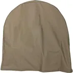 Sunnydaze Firewood Log Hoop Cover - Heavy-Duty Outdoor Weather-Resistant Polyester with PVC Backing - 40-Inch - Khaki