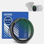 NEEWER Dashcam CPL Filter Compatible with VIOFO A229/A139/A139Pro/T130/WM1, Dash Cam Circular Polarizer Filter Accessories, Reduce Reflections & Glare/Enhance Contrast/Multi Coated HD Optical Glass